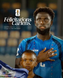 Carlens Arcus félicité par son club 